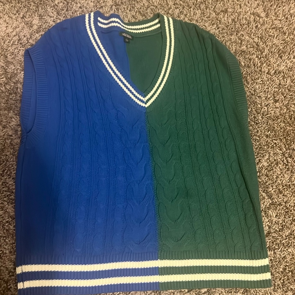 Color Block Sweater Vest